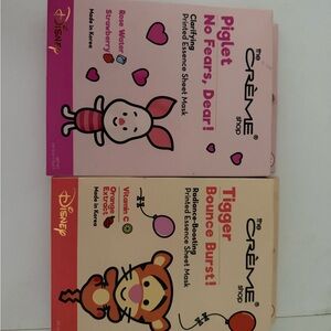 Disney Pink and Orange Piglet & Tigger Sheet Masks